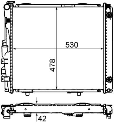 MAHLE CR 290 000S - Kühler, Motorkühlung