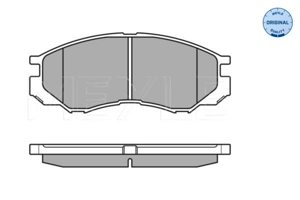 MEYLE 025 232 9015/W - Bremsbelagsatz, Scheibenbremse