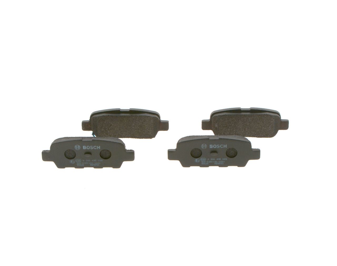 BOSCH 0 986 495 089 - Bremsbelagsatz, Scheibenbremse