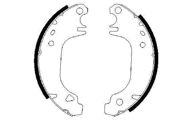 BOSCH 0 986 487 275 - Bremsbackensatz