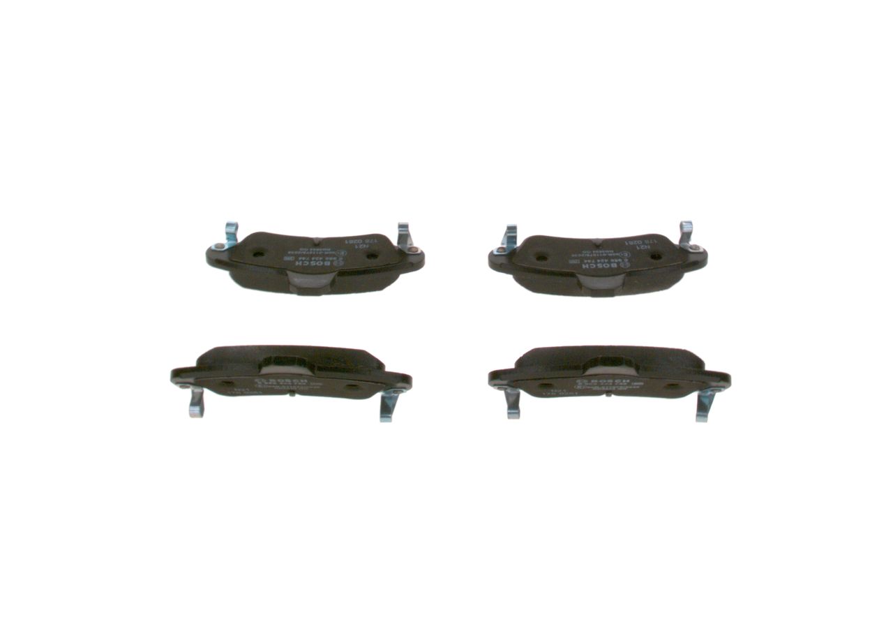 BOSCH 0 986 424 744 - Bremsbelagsatz, Scheibenbremse