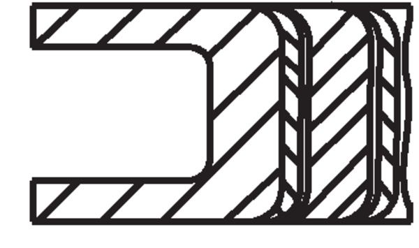 MAHLE 021 RS 00119 0N0 - Kolbenringsatz
