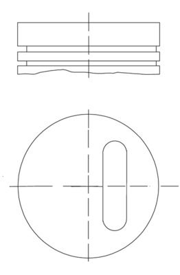MAHLE 021 01 00 - Kolben