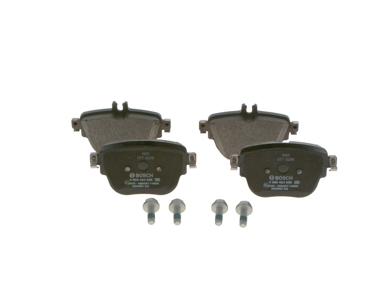 BOSCH 0 986 424 859 - Bremsbelagsatz, Scheibenbremse
