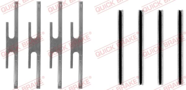 QUICK BRAKE 109-0975 - Zubehörsatz, Scheibenbremsbelag