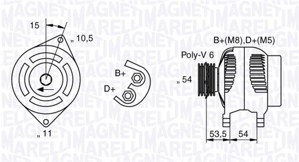 MAGNETI MARELLI 063377016010 - Generator