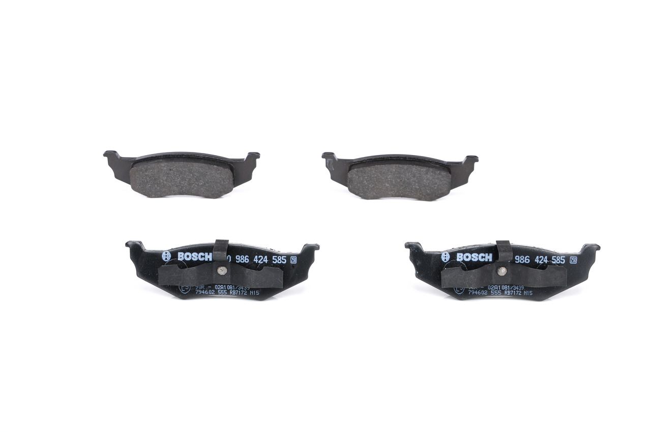 BOSCH 0 986 424 585 - Bremsbelagsatz, Scheibenbremse