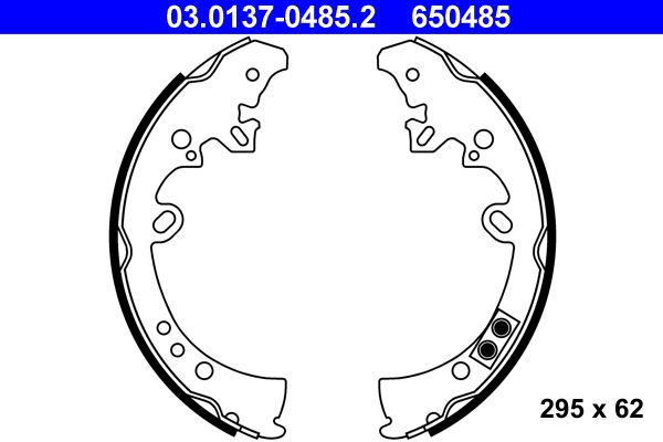 ATE 03.0137-0485.2 - Bremsbackensatz