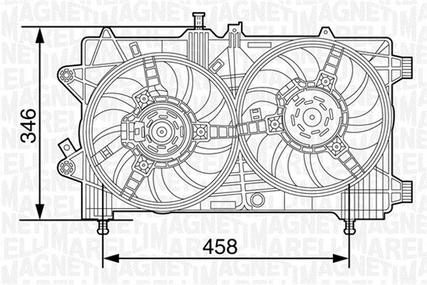 MAGNETI MARELLI 069422447010 - Lüfter, Motorkühlung