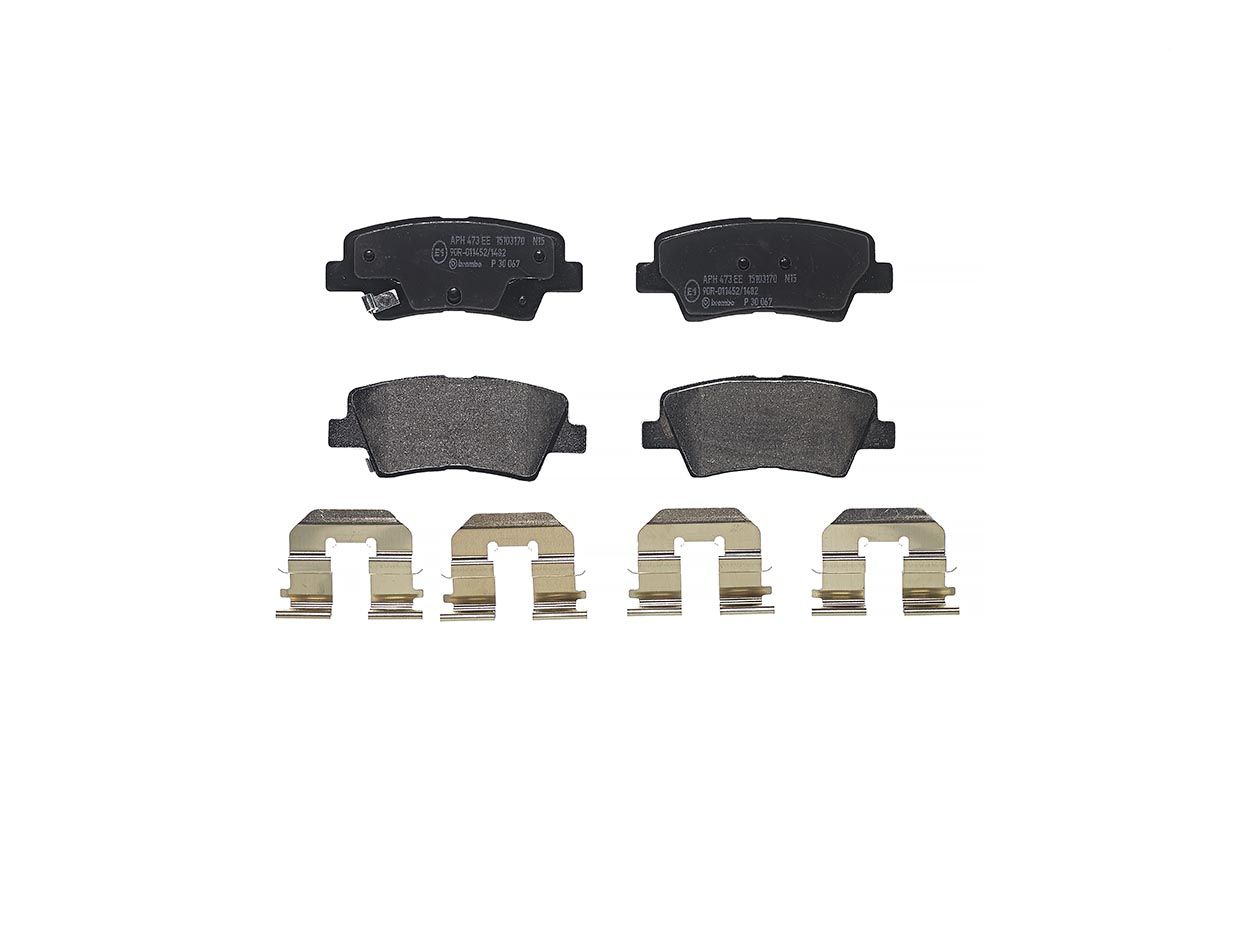 BREMBO P 30 067 - Bremsbelagsatz, Scheibenbremse