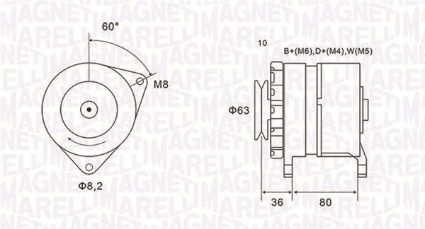 MAGNETI MARELLI 063735060010 - Generator