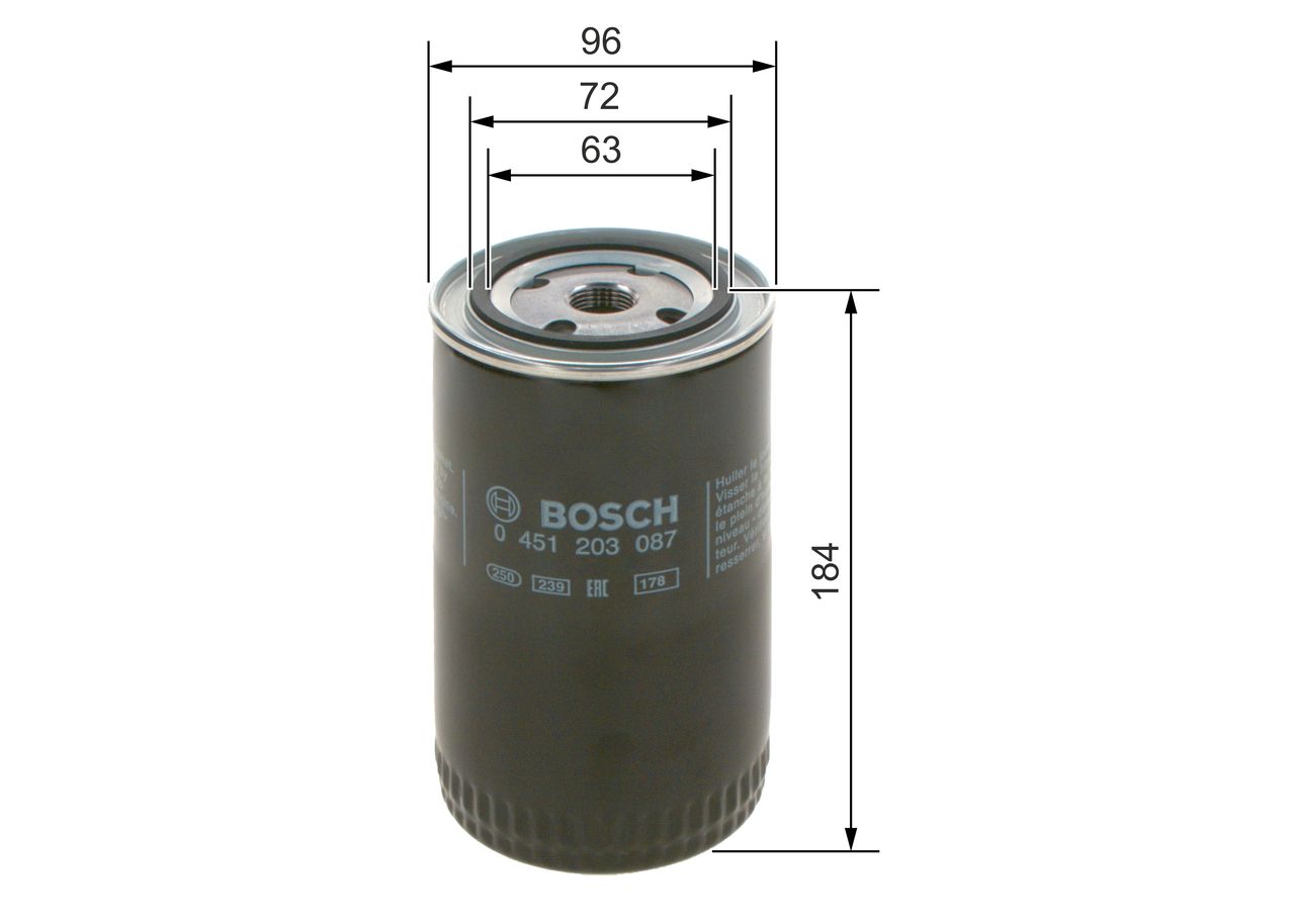 BOSCH 0 451 203 087 - Ölfilter