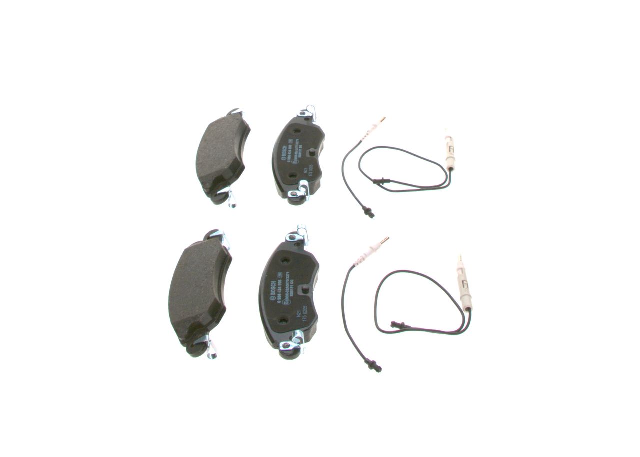 BOSCH 0 986 424 598 - Bremsbelagsatz, Scheibenbremse