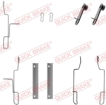 QUICK BRAKE 109-1188 - Zubehörsatz, Scheibenbremsbelag