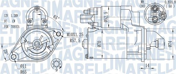 MAGNETI MARELLI 063721450010 - Starter