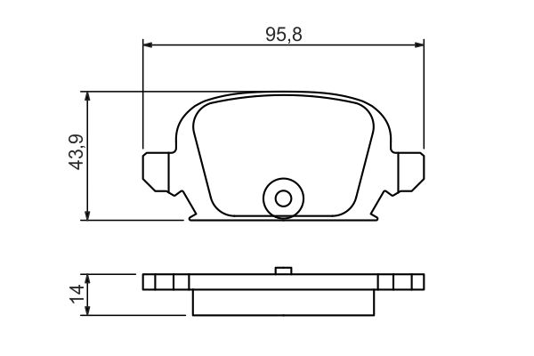 BOSCH 0 986 494 340 - Bremsbelagsatz, Scheibenbremse