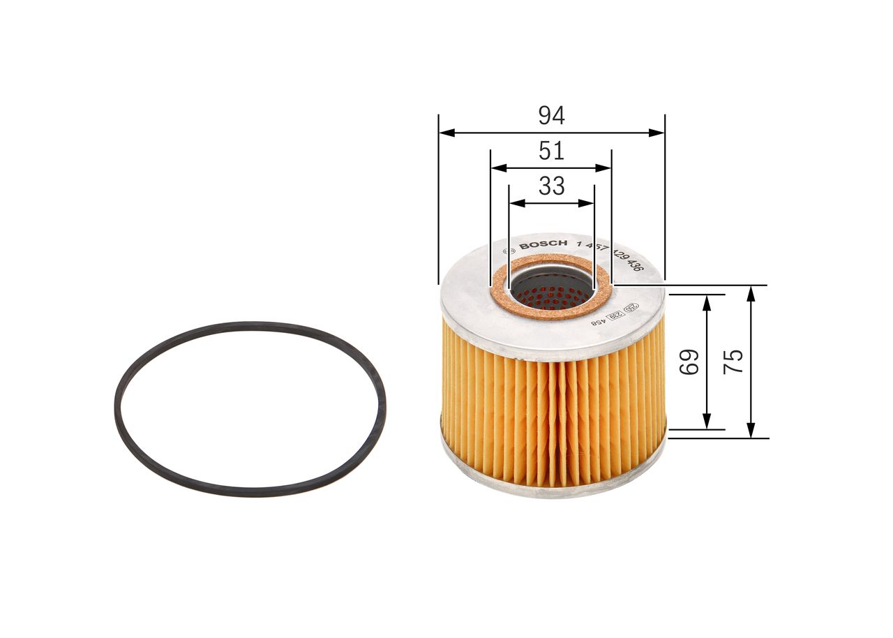 BOSCH 1 457 429 436 - Ölfilter