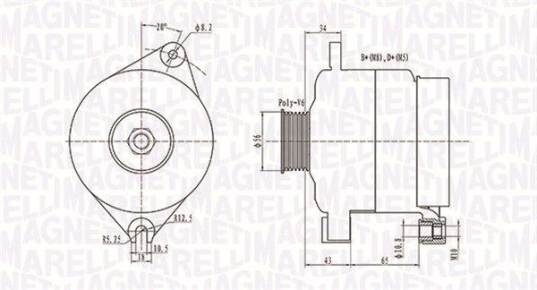 MAGNETI MARELLI 063731086010 - Generator