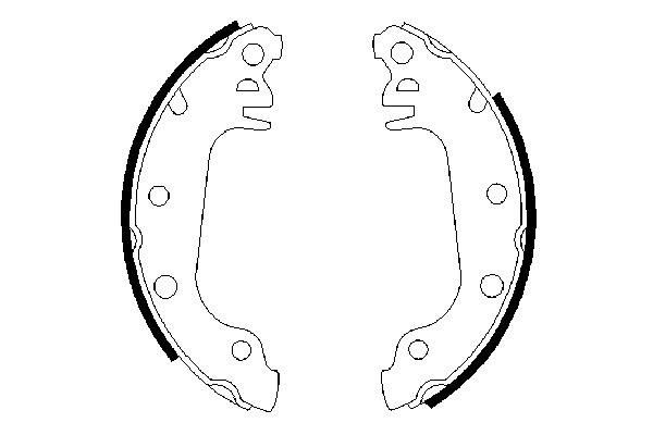 BOSCH 0 986 487 032 - Bremsbackensatz