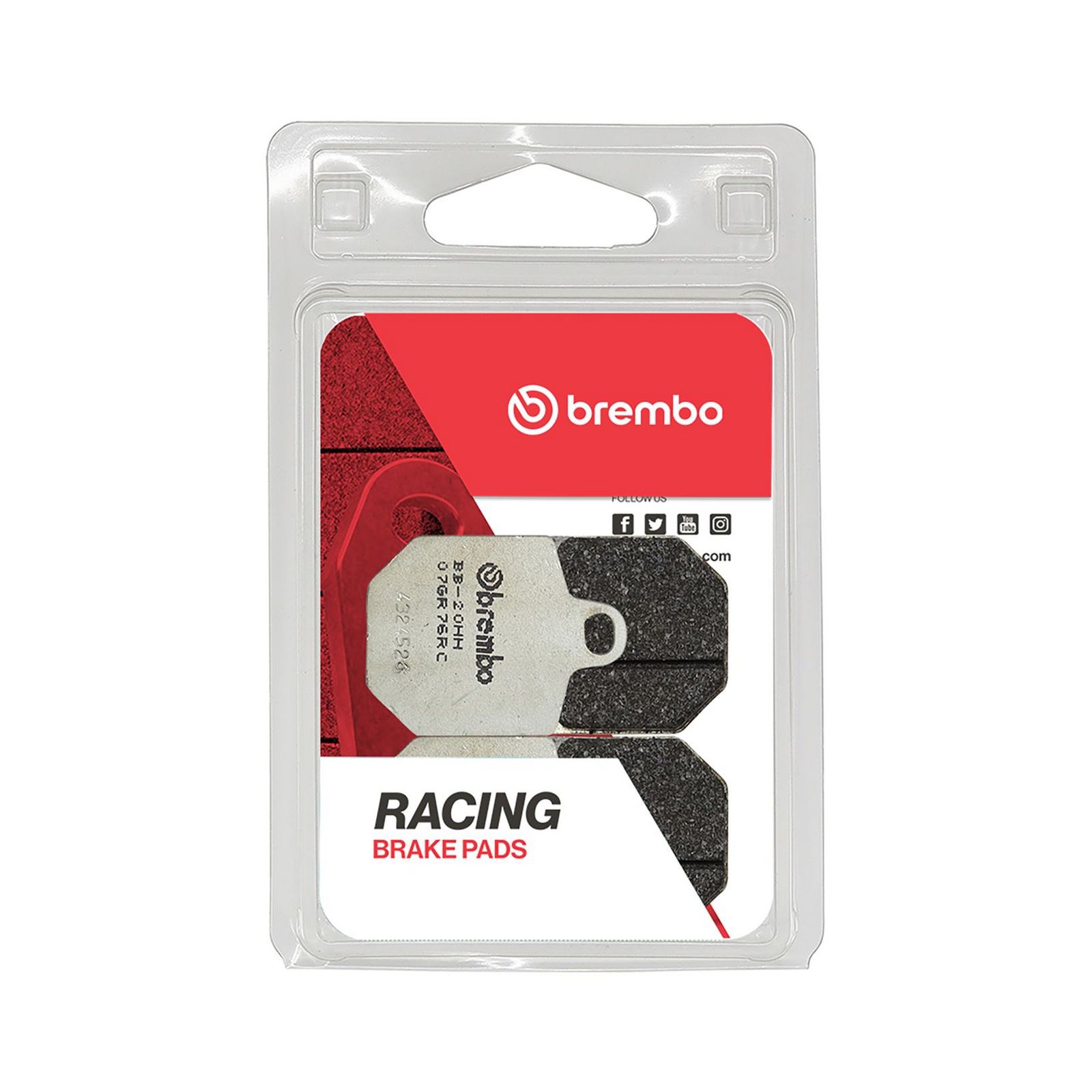 BREMBO 07GR76RC - Bremsbelagsatz, Scheibenbremse