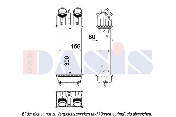 AKS DASIS 067016N - Ladeluftkühler