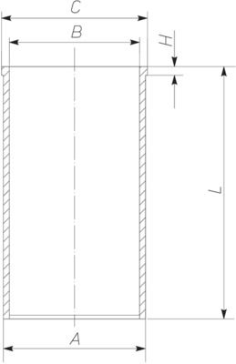 MAHLE 001 WV 01 00 - Zylinderlaufbuchse