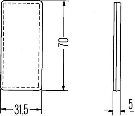 HELLA 8RA 004 412-001 - Rückstrahler