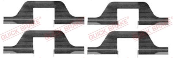 QUICK BRAKE 109-1263 - Zubehörsatz, Scheibenbremsbelag