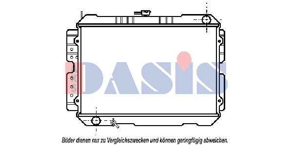 AKS DASIS 110540N - Kühler, Motorkühlung