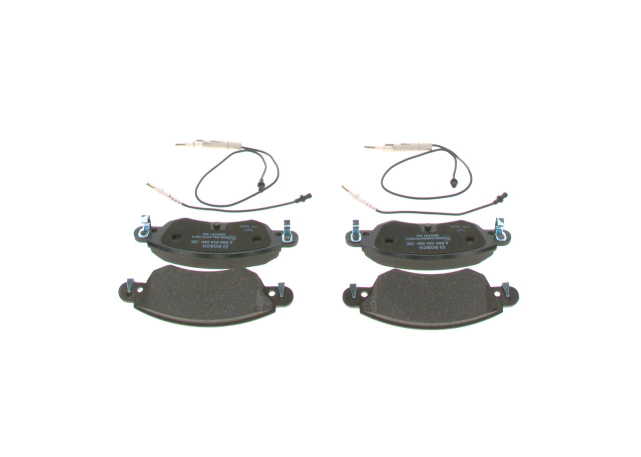 BOSCH 0 986 424 598 - Bremsbelagsatz, Scheibenbremse