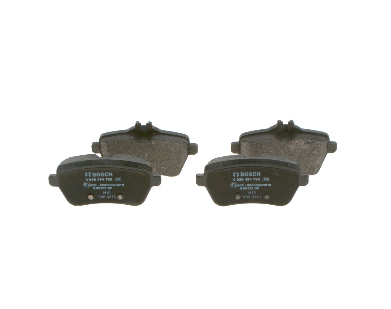 BOSCH 0 986 494 790 - Bremsbelagsatz, Scheibenbremse