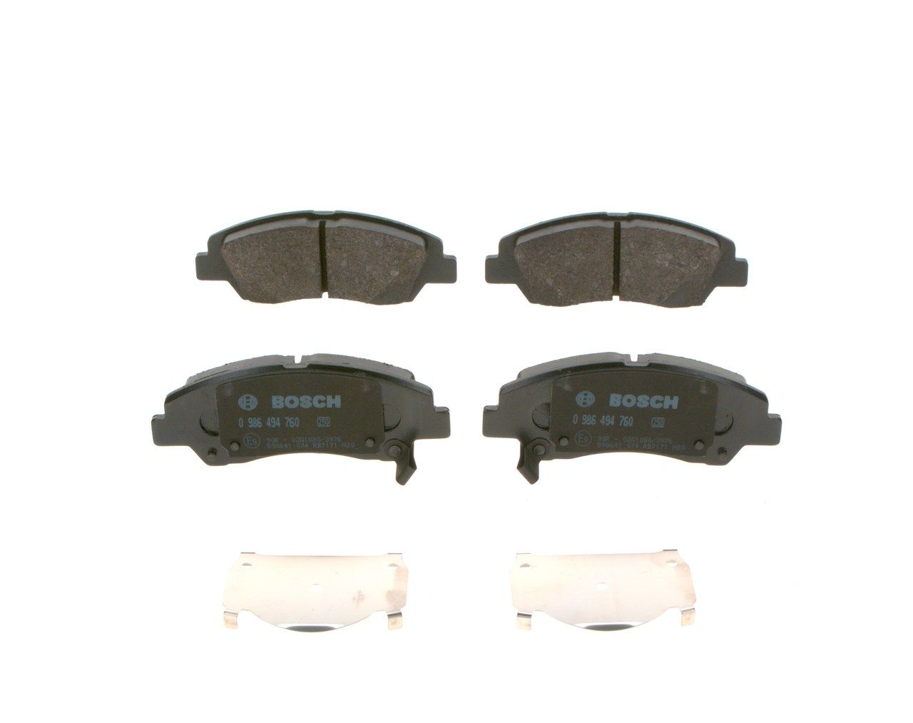 BOSCH 0 986 494 760 - Bremsbelagsatz, Scheibenbremse