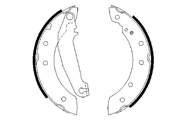 BOSCH 0 986 487 311 - Bremsbackensatz