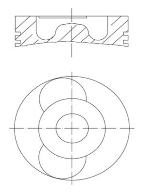 MAHLE 040 22 00 - Kolben