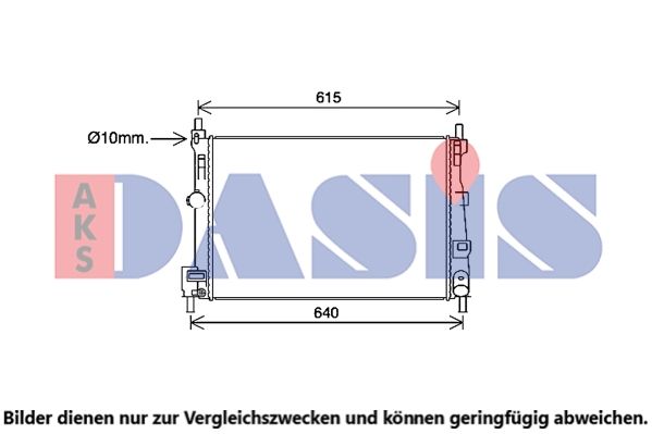 AKS DASIS 110103N - Kühler, Motorkühlung