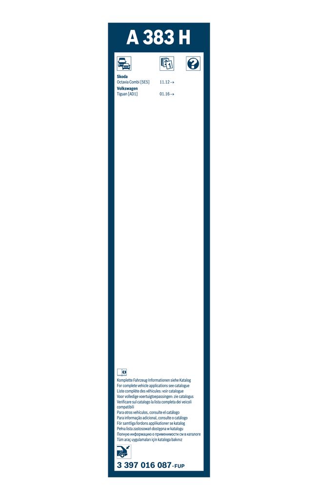 BOSCH 3 397 016 087 - Wischblatt