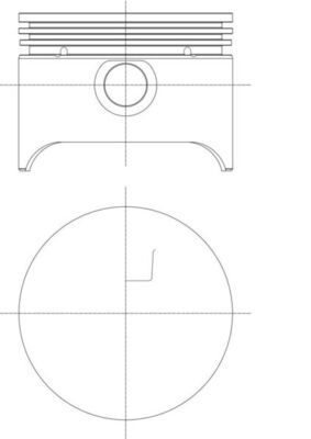MAHLE 001 76 00 - Kolben