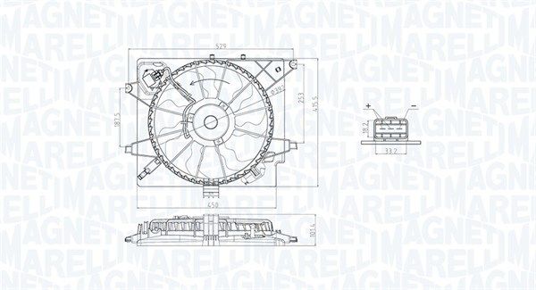 MAGNETI MARELLI 069422789010 - Lüfter, Motorkühlung