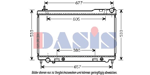 AKS DASIS 070145N - Kühler, Motorkühlung