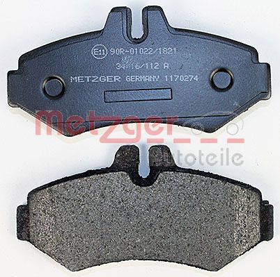 METZGER AUTOTEILE 1170274 - Bremsbelagsatz, Scheibenbremse