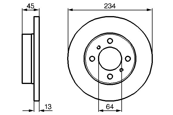 BOSCH 0 986 478 636 - Bremsscheibe