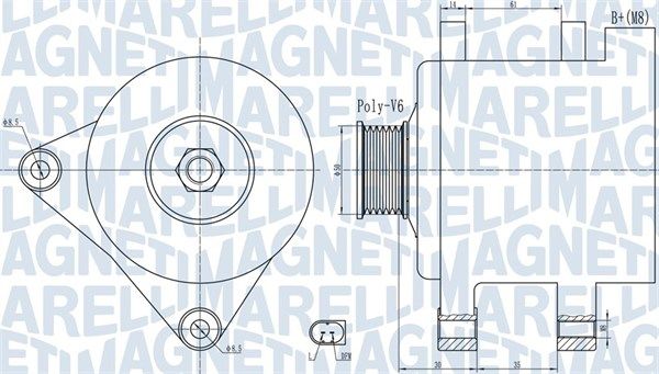 MAGNETI MARELLI 063732056010 - Generator