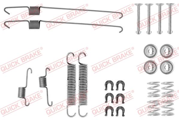 QUICK BRAKE 105-0001 - Zubehörsatz, Bremsbacken