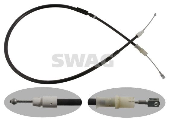 SWAG 10 93 7272 - Seilzug, Feststellbremse