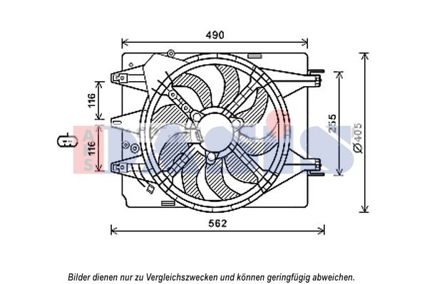 AKS DASIS 088101N - Lüfter, Motorkühlung