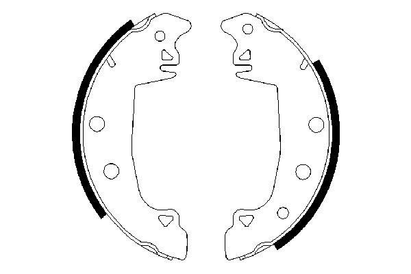 BOSCH 0 986 487 336 - Bremsbackensatz