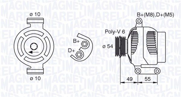 MAGNETI MARELLI 063377494010 - Generator