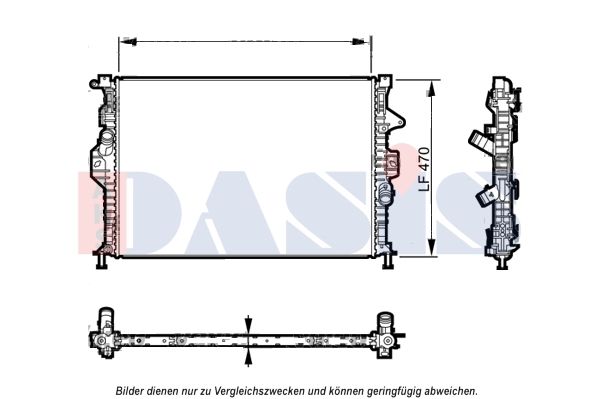 AKS DASIS 090116N - Kühler, Motorkühlung