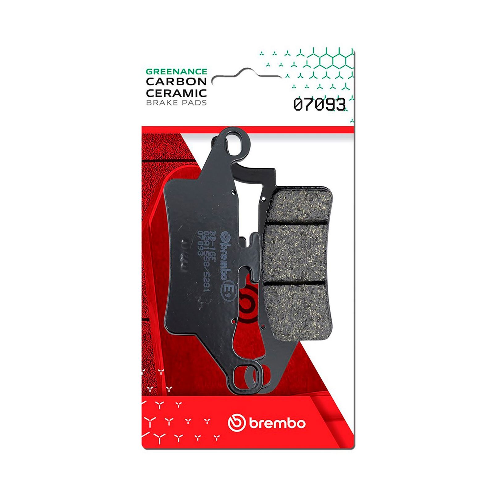 BREMBO 07093 - Bremsbelagsatz, Scheibenbremse