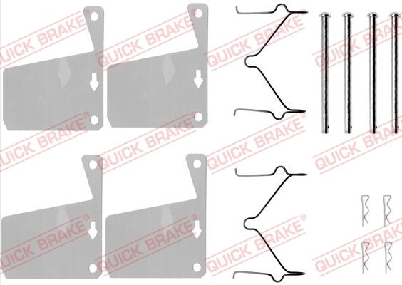 QUICK BRAKE 109-0960 - Zubehörsatz, Scheibenbremsbelag